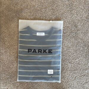 PARKE Black and White Striped Shirt